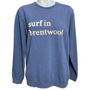Cuisse De Grenouille Sweater Blue Long Sleeve Size Medium (Surf in Brentwood)